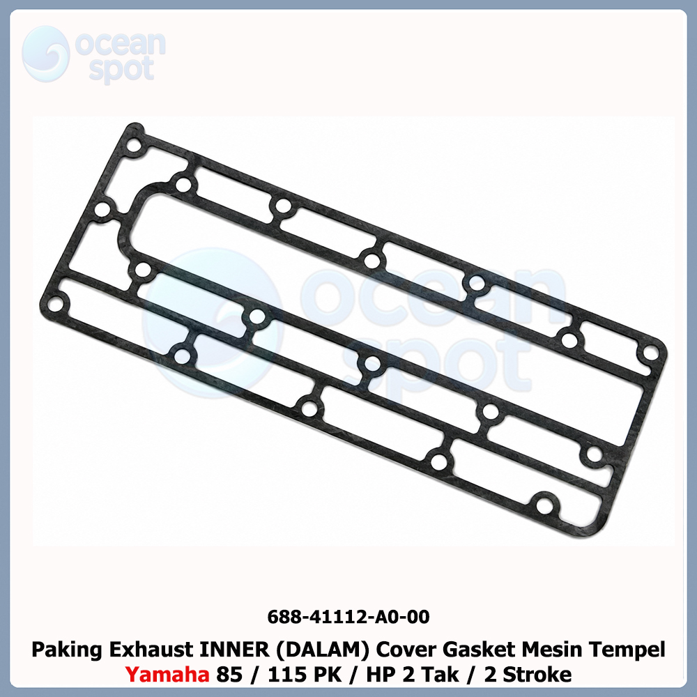 MESIN 688-41112-A0-0-00 ปะเก็นไอเสียภายใน (INNER) Yamaha 85 115 PK HP 2-Stroke 2-Stroke Outboard ฝาค