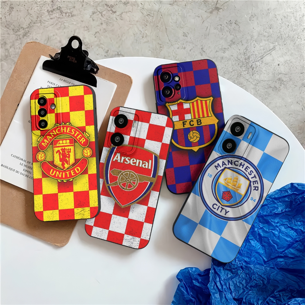 HP Redmi Note 15 15t 14 14t 13 13c 14c A1 A2 A3 A4 A5 Football Club Motif วัสดุ Softcase ยืดหยุ่น
