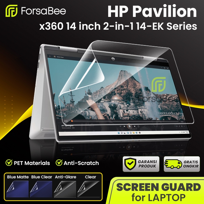 LAYER FORSABEE - (หน้าจอเต็ม) ป้องกันรอยขีดข่วนสําหรับ HP Pavilion x360 14 นิ้ว 2-in-1 14-EK แล็ปท็อ