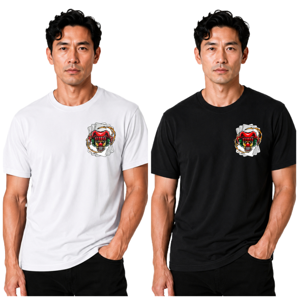 Joker Distro เสื้อยืด Regular Fit O คอ Unisex แขนสั้นผ้าฝ้าย Combed 24s