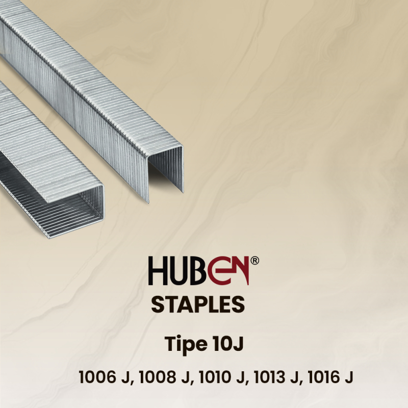 ลวดเย็บกระดาษ Huben เนื้อหา 1006 J / 1008 J / 1010 J / 1013 J / 1016 J