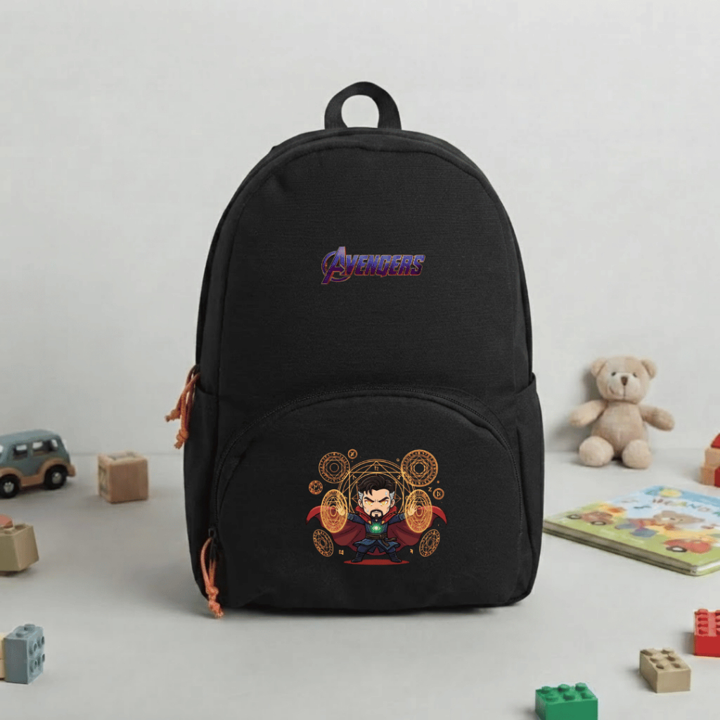 TABITUS - XD1 P915 Avenger Doctor Strange Elementary School Backpack Black Character Cute, Strong, ส