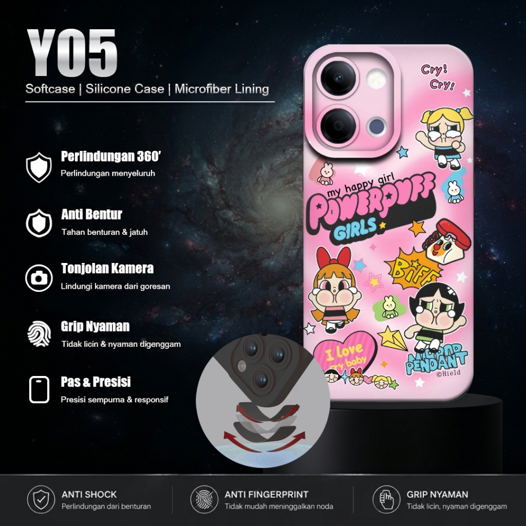 Softcase HP For Vivo Y05 - Casing Motif Y05 - Silicone Pro Camera HP Y05 - เคสยืดหยุ่น HP Y05 [MCF9]