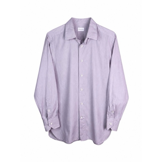 Ermenegildo Zegna Luxury Slim Fit Lilac เสื้อเชิ้ตแขนยาว