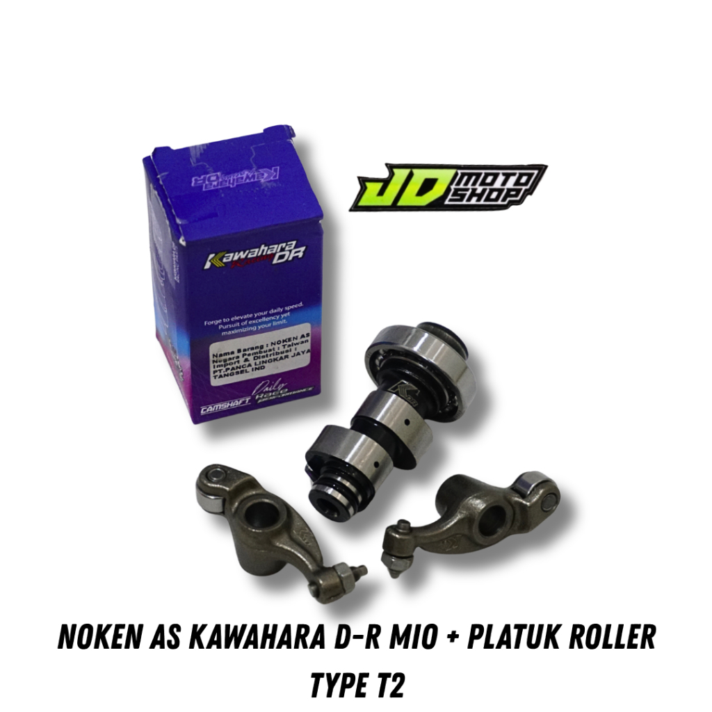 KAWAHARA DR MIO K1 CRANKSHAFT + ROLLER ROCKER ARM 13MM KAWAHARA CAMSHAFT T2