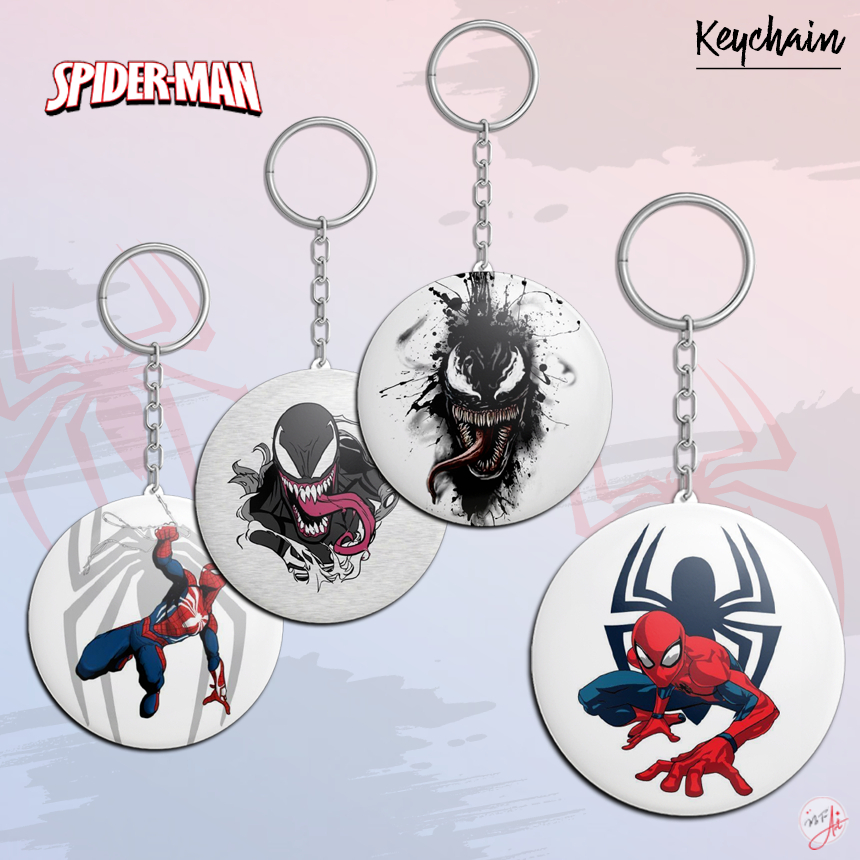 GANTUNGAN SPIDERMAN VENOM พวงกุญแจอุปกรณ์เสริมของที่ระลึกกันน้ํา 44 มม