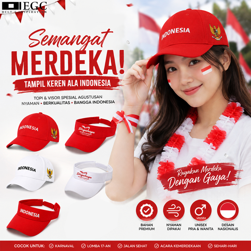 หมวกกอล์ฟผู้ชาย/ผู้หญิง Happy Republic of Indonesia TPI-619 TPI- 620-1/2/TPI-618