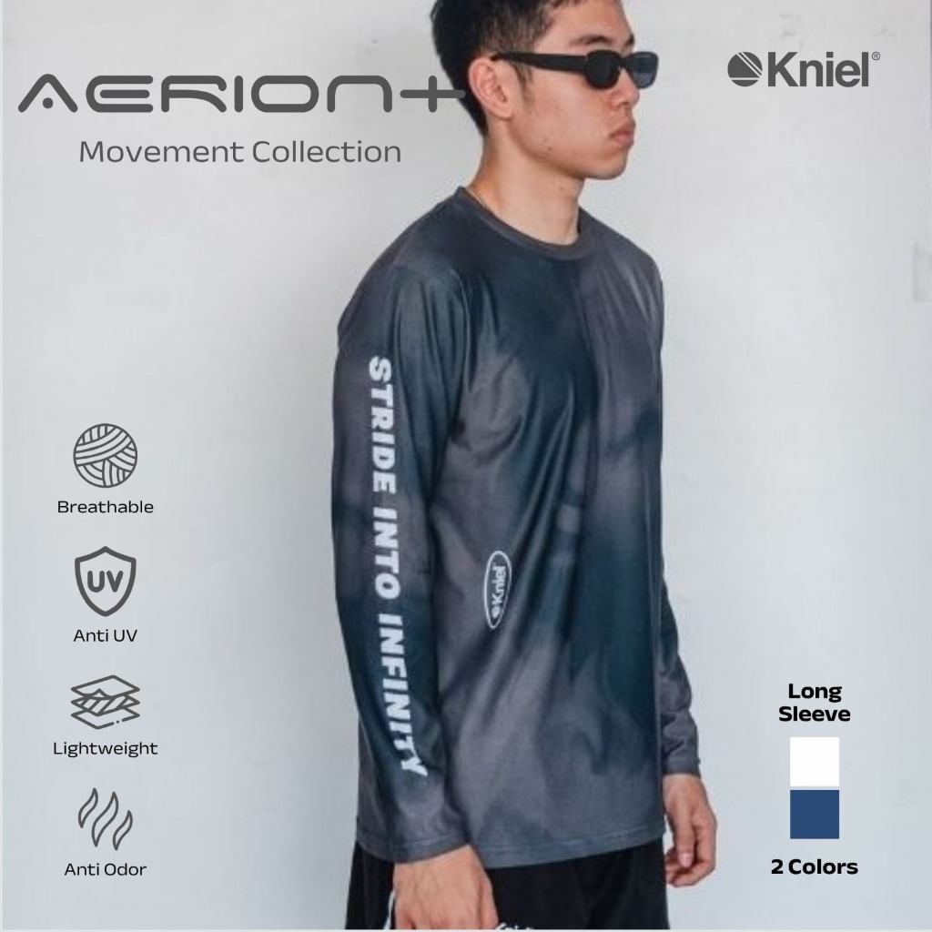 Aerion+ Men Series Long Sleeve - เสื้อวิ่งกีฬาผู้ชาย Kniel Movement Collection