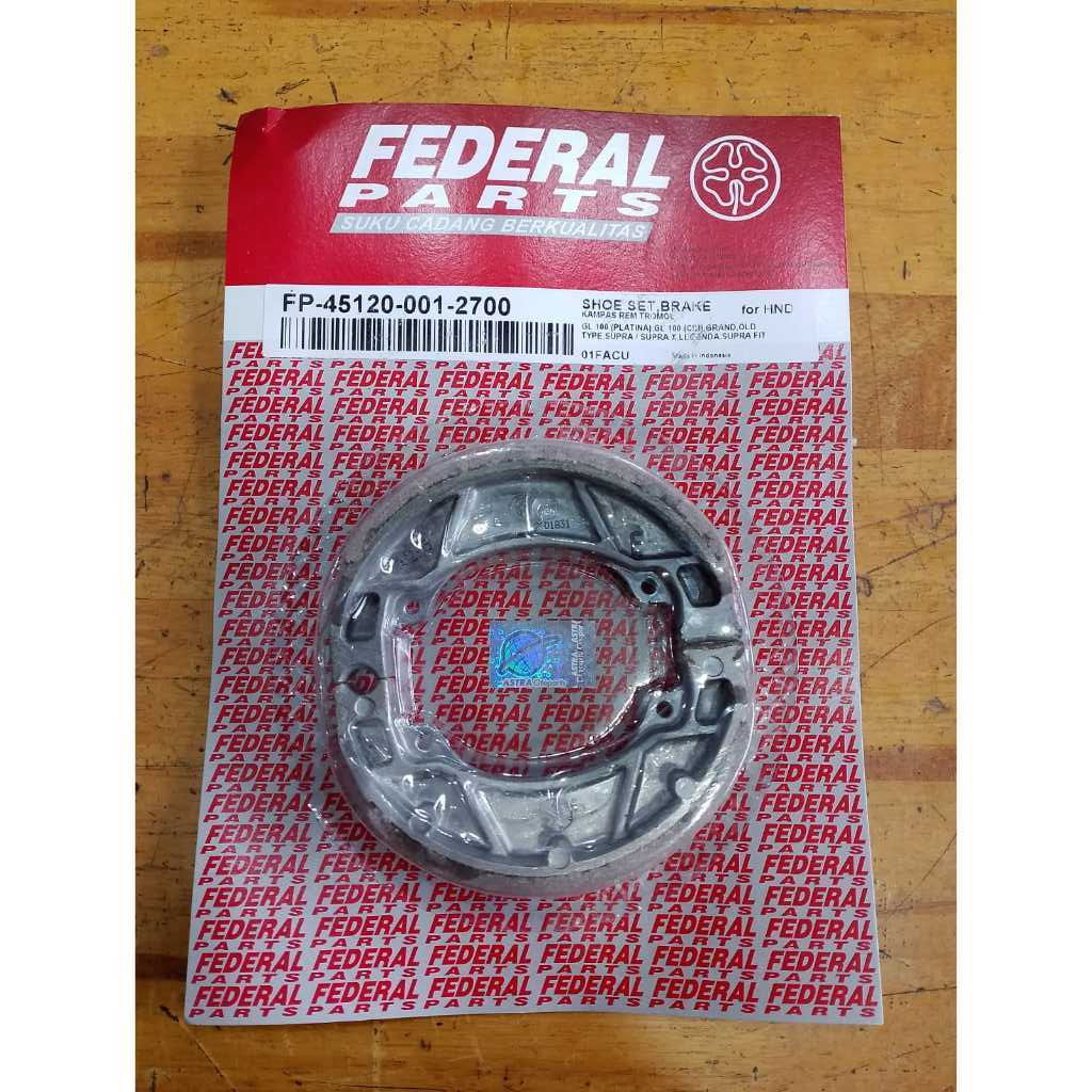 FDR 001 GRAND, LEGEND, SUPRA, REVO GL 100 DRUM BRAKE PADS (FP-45120-001-2700)