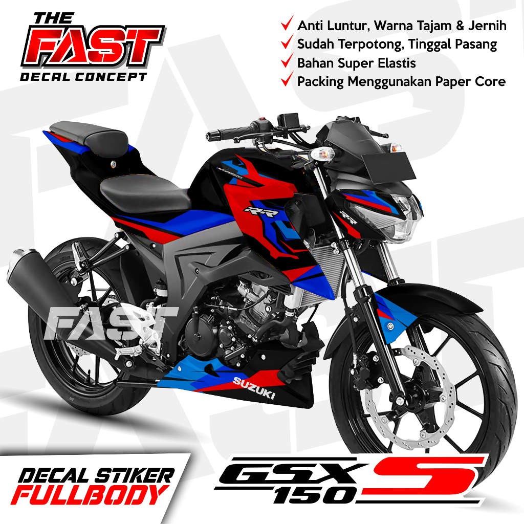 GSX-S 150 Full Body Decal / Suzuki GSX S150 Full Body Sticker / GSX S 150 Decal / GSX 150 S Striping