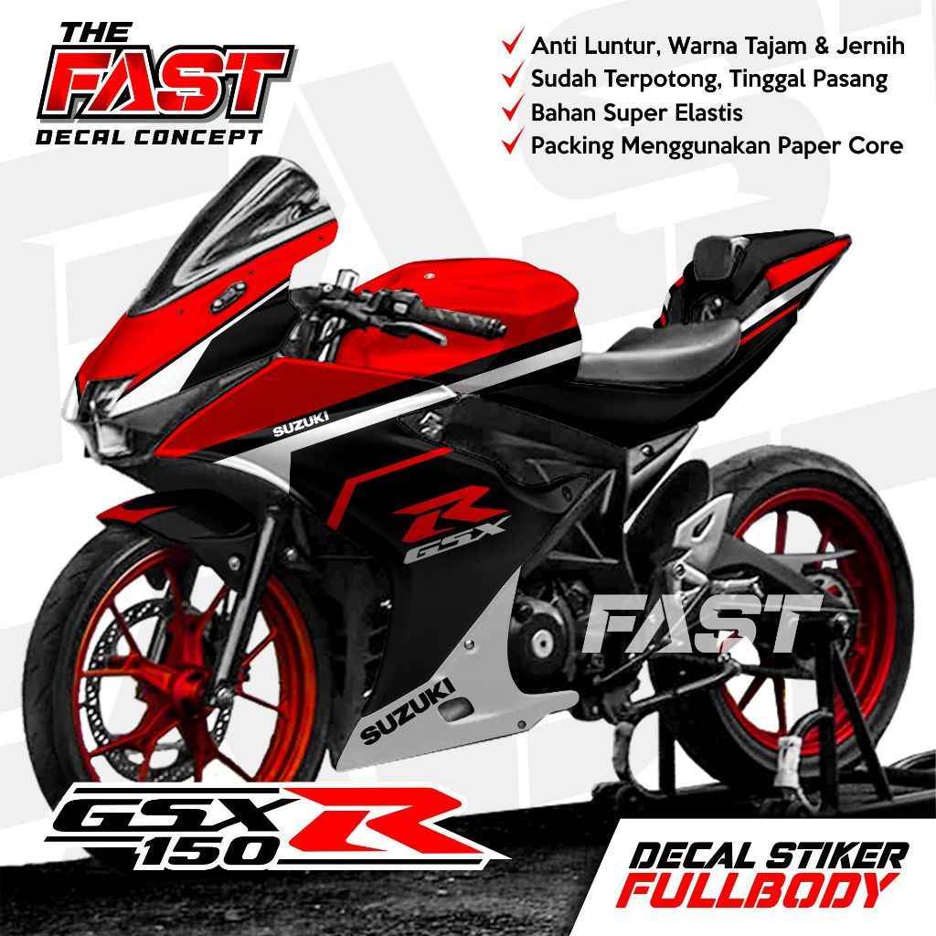 Decal สติกเกอร์ GSX 150R Fullbody สติกเกอร์รูปลอก Variation มอเตอร์ Gsx 150 R fullbody motif custom 