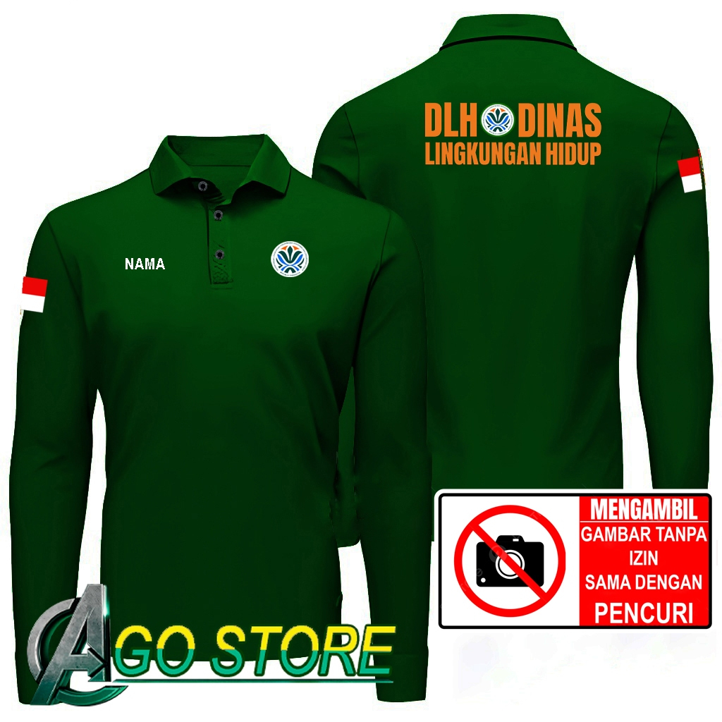 เสื้อยืด เสื้อยืดคอปก Model Polo shirt Collar DLH - ENVISRONMENTAL SERVICE FREE NAME DLH Work Unifor