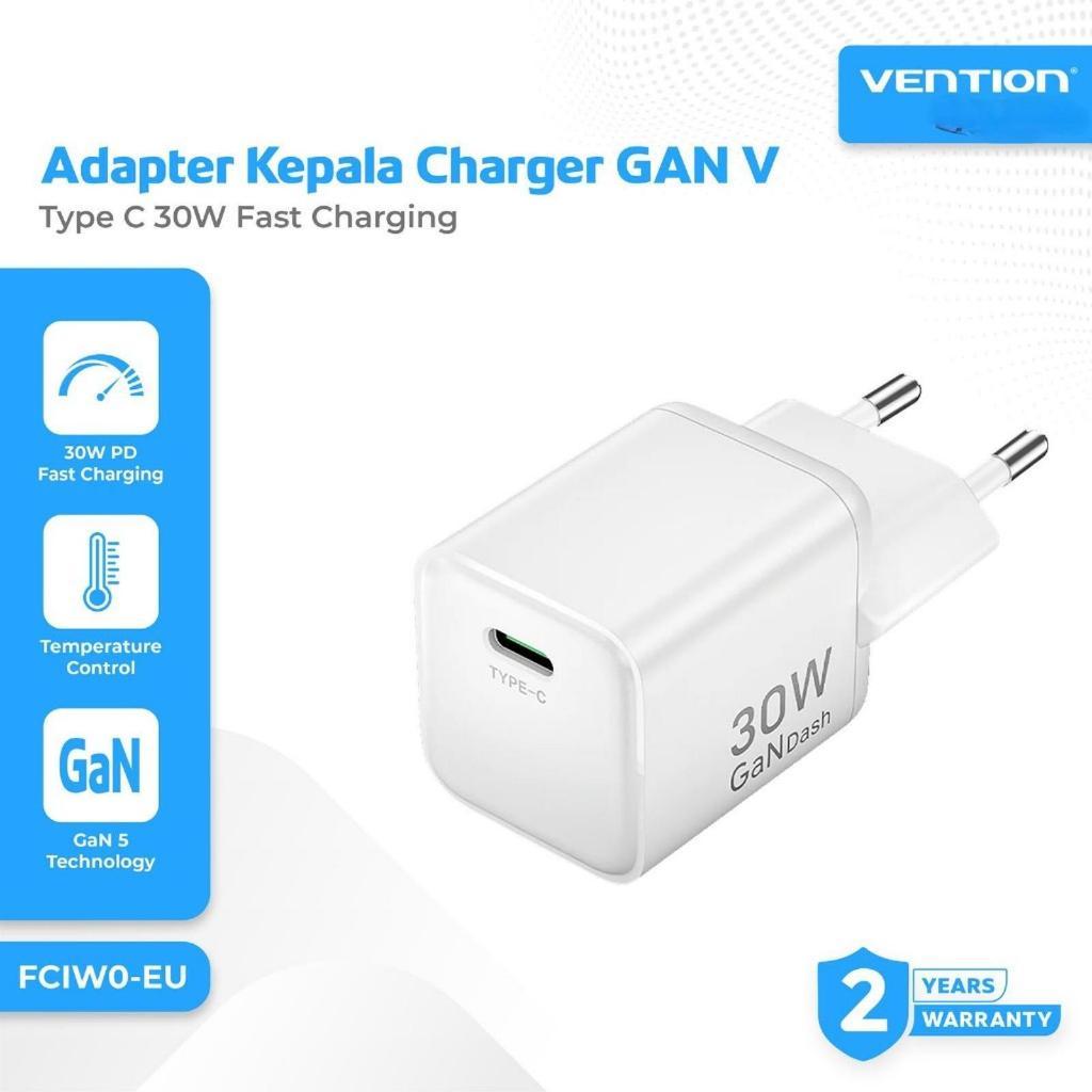 VENTION CHARGER HEAD ADAPTER 1 PORT 30W TYPE C VT-FCIW0