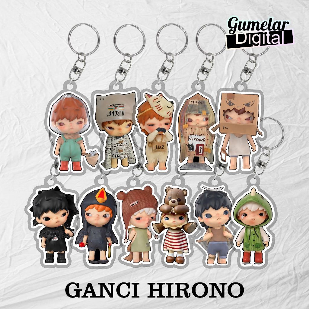 พวงกุญแจ HIRO พวงกุญแจ CUTE COOL HIRONO CHARACTER ใหม่ล่าสุด VIRAL พวงกุญแจ LATEST HIRONO KEYCHAIN