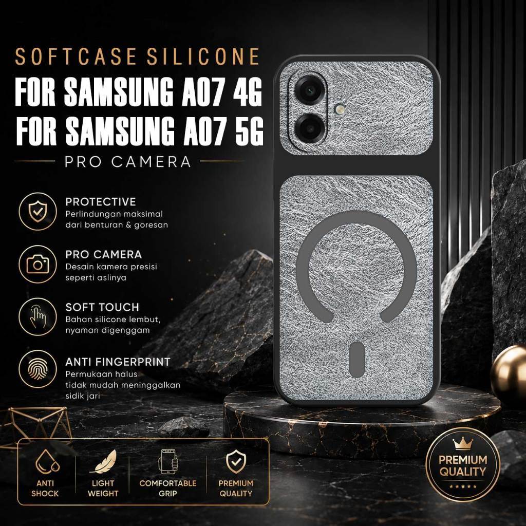 CASING สําหรับ SAMSUNG A07 4G/5G กล้อง MAGSAFE MARBLE MOTIF [IP-9] เคส HP สําหรับ SAMSUNG A07 4G/5G 