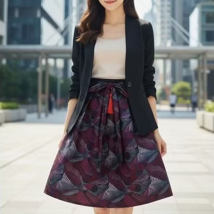 CHIFON WRAP SKIRT***