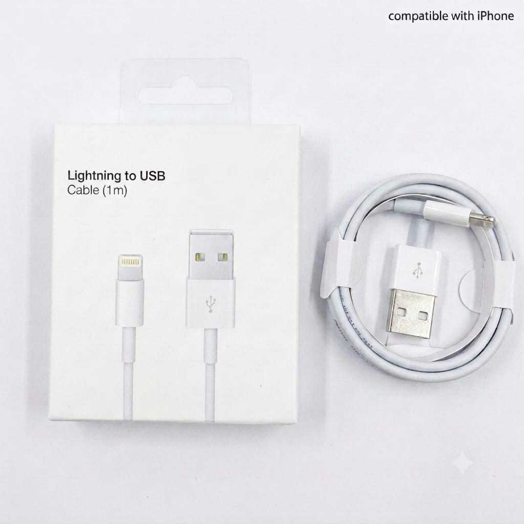 USB TO LIGHTNING DATA CABLE COMPATIBLE CHARGER CABLE สําหรับ IPHONE LIGHTNING SUPPORT FAST CHARGING