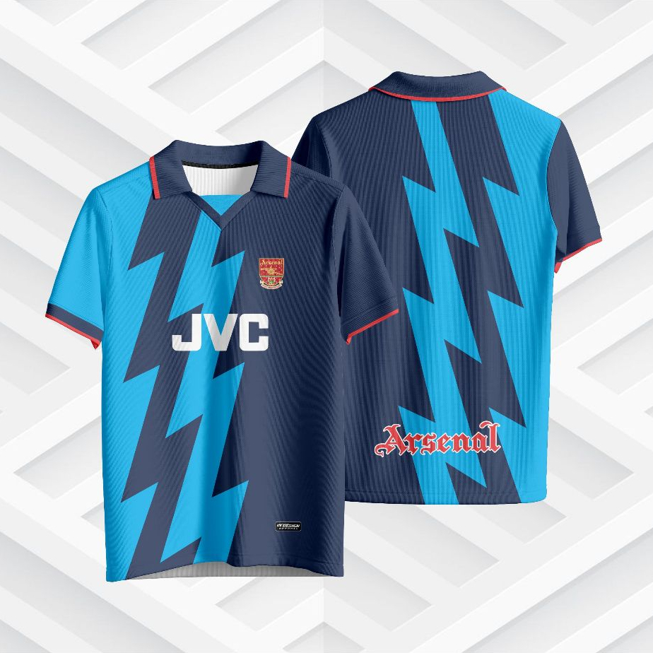 ITSME // RETRO JERSEY // SPORTS JERSEY // FOOTBALL JERSEY // VINTAGE ARSENAL JERSEY 1995