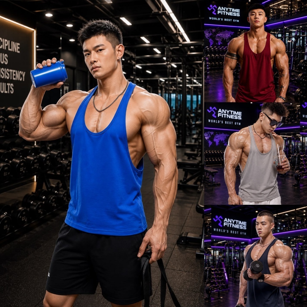 SEXY SMALL STRAP SINGLET สําหรับผู้ชาย GYM FITNESS SPORT SPORTS TOP สําหรับผู้ชาย
