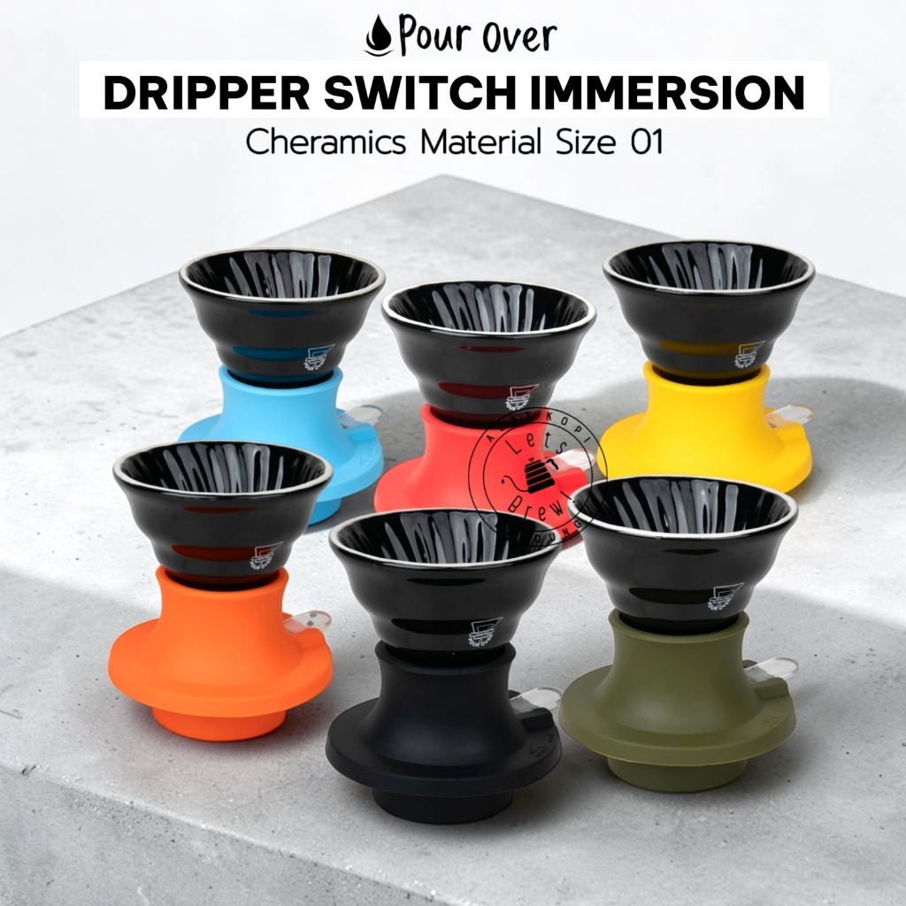 Pour Over Dripper Switch Immersion Ceramics 01 (1-2 ถ้วย) / Switch Dripper / Coffee Dripper