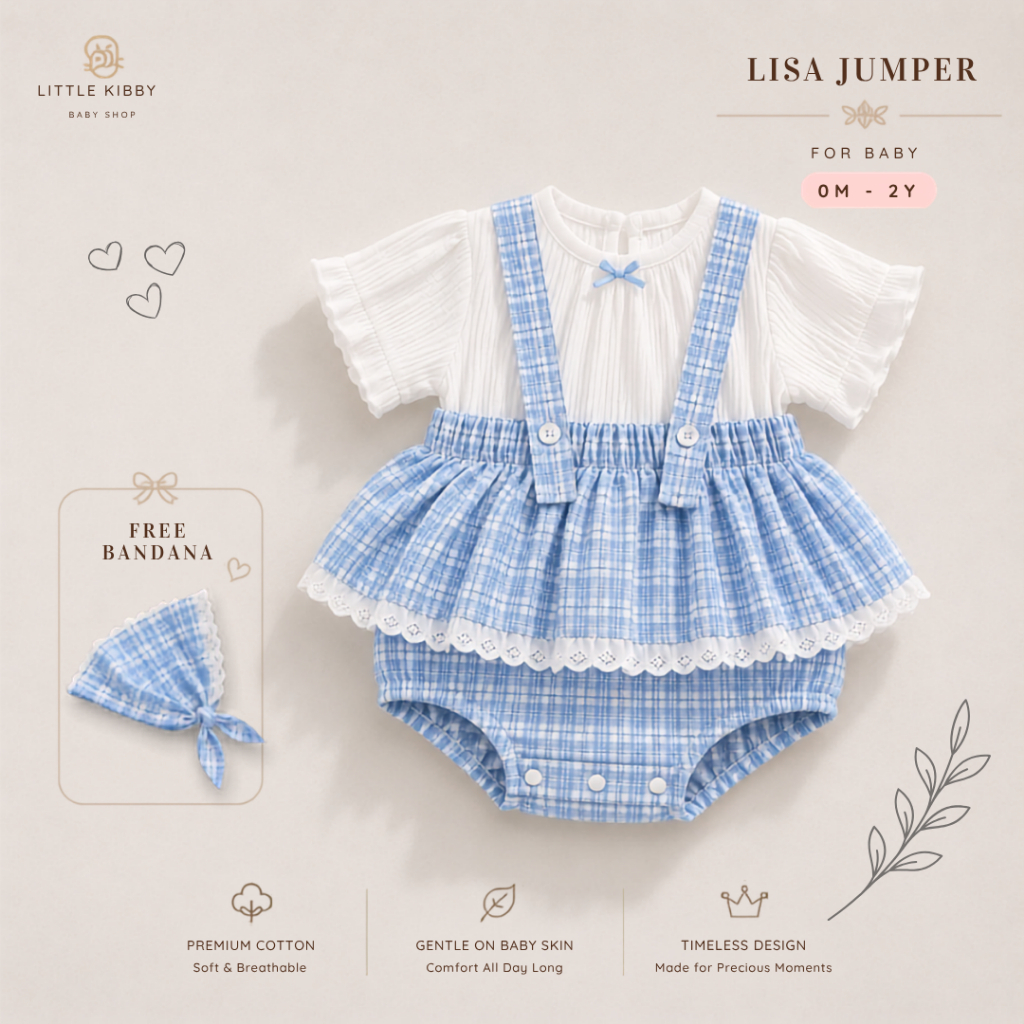 LITTLE KIBBY - LISA JUMPER | จัมเปอร์เด็กสไตล์เกาหลี | เบบี้ จัมเปอร์ | เสื้อผ้าเด็ก | เสื้อผ้าเด็ก 