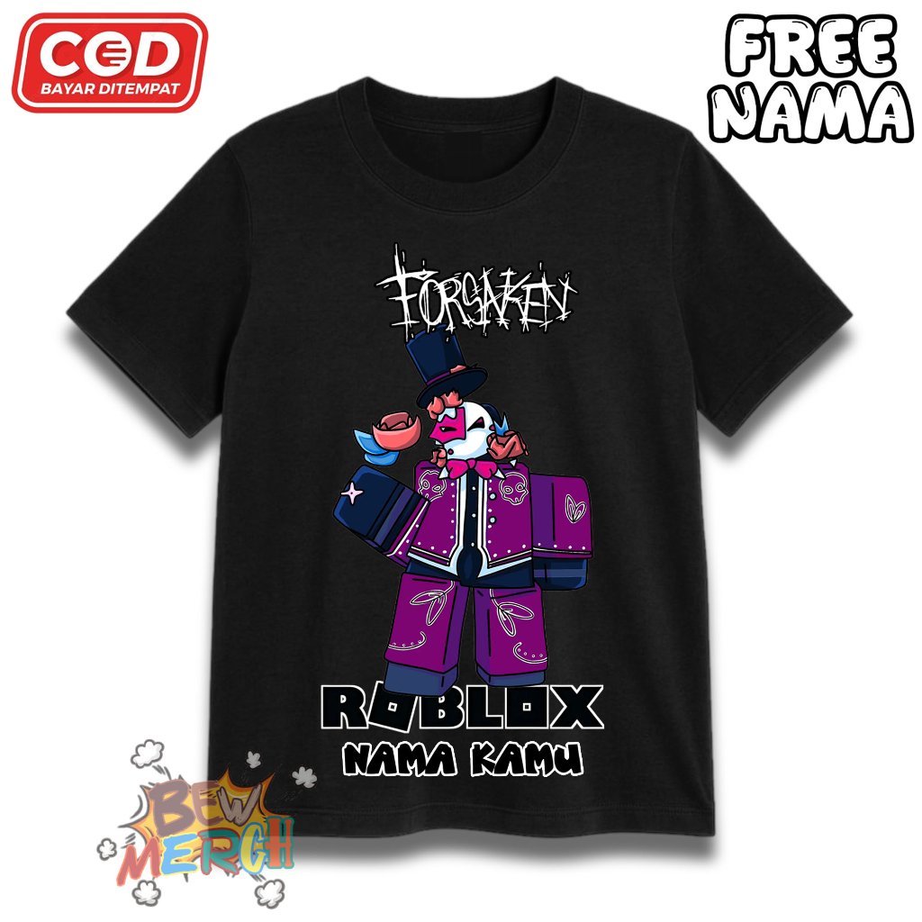 Roblox Forsaken Noli Kids T-Shirt - Roblox Forsaken Noli Kids T-Shirt - เสื้อยืดเด็กชื่อฟรี