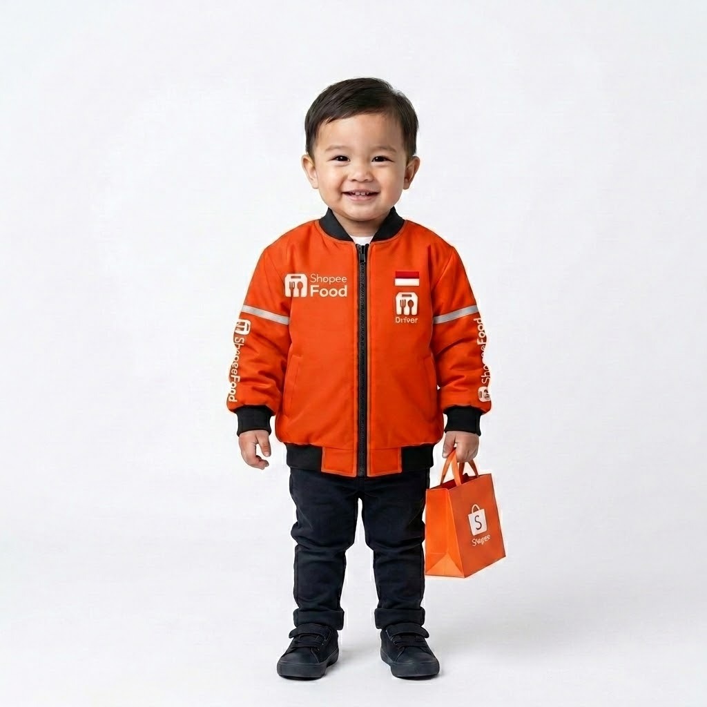 ShopeeFood, Grab, Gojeek, เสื้อแจ็คเก็ตเด็ก Maxim Driver, เสื้อแจ็คเก็ตเด็กสําหรับขี่มอเตอร์ไซค์ออนไ