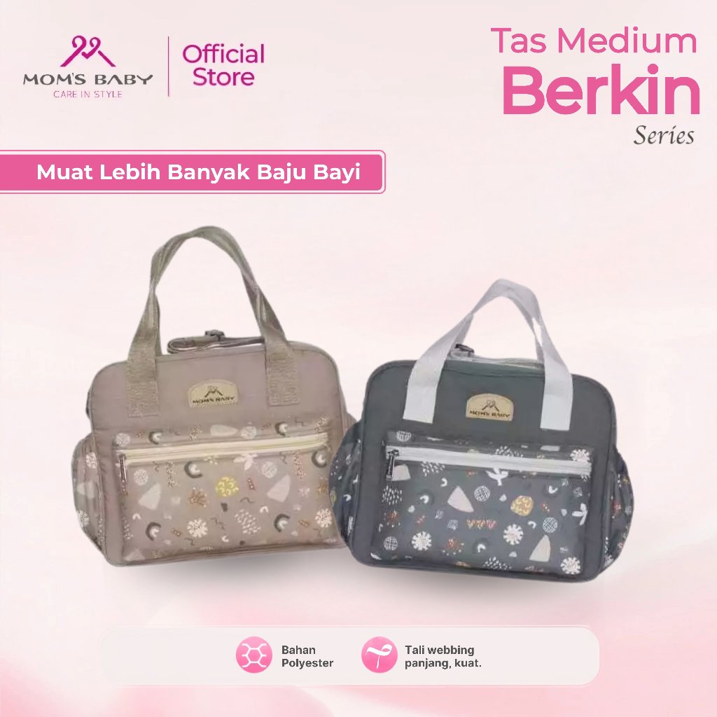 Moms Baby Medium Baby Bag Baby Gear Bag Sling Travel Equipment Diaper Bag Berkin Series