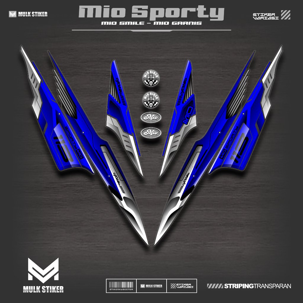 แถบสะท้อนแสง UV MIO SPORTY YS 5 สติ๊กเกอร์ใส YAMAHA MIO SMILE GARNISH สติ๊กเกอร์ MIO SPORTY