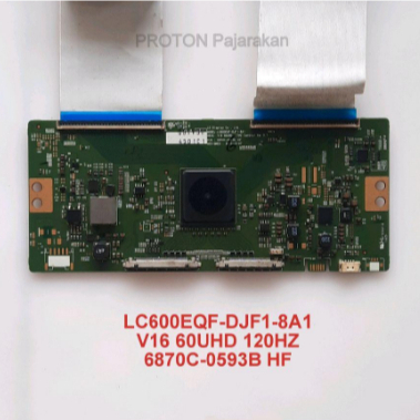 LAYAR TV screen 60" LC600EQF-DJF1-8A1 V16 60UHD 120HZ 6870C-0593B HF LCD แผง Timing Control Board LG