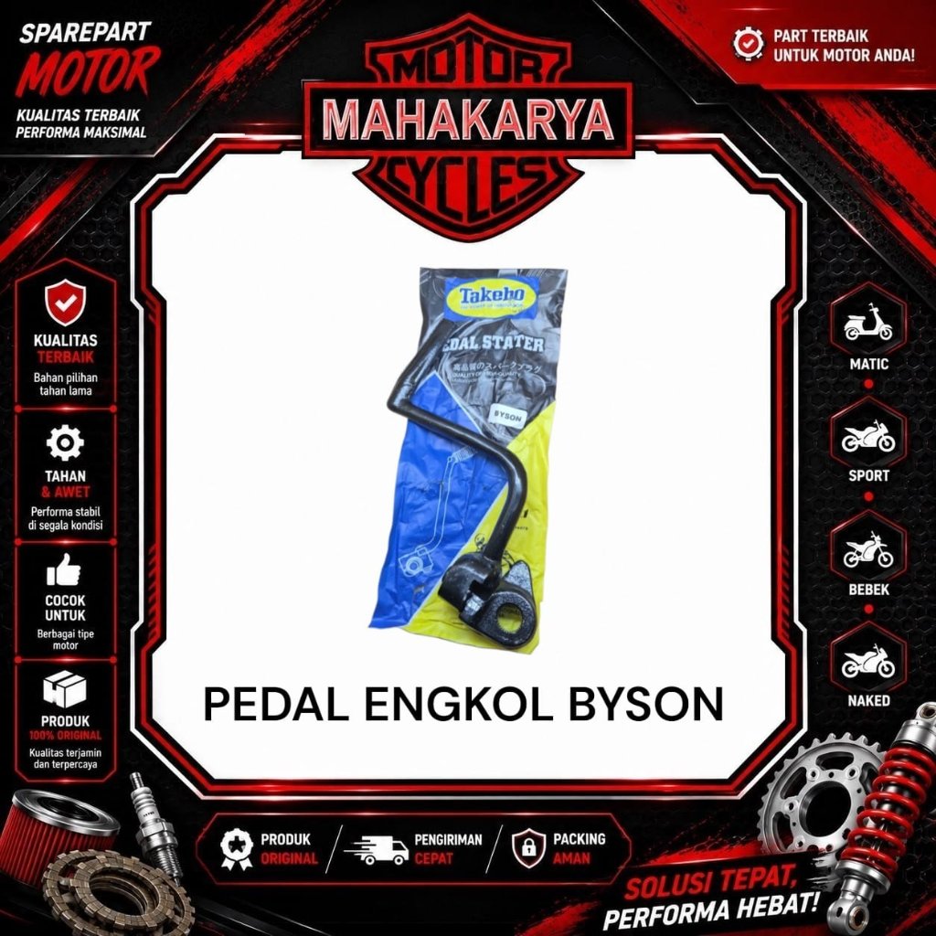 BYSON KICK STATER CRANK PEDAL BYSON FI 450 E5620 TAKEHO