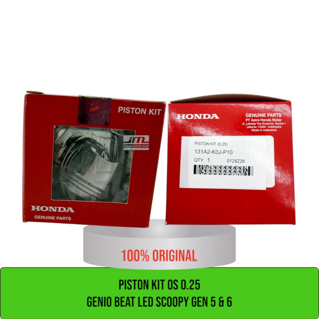 ชุดลูกสูบ os 0.25 genio beat led scoopy gen 5 & 6 131A2-K0J-P10