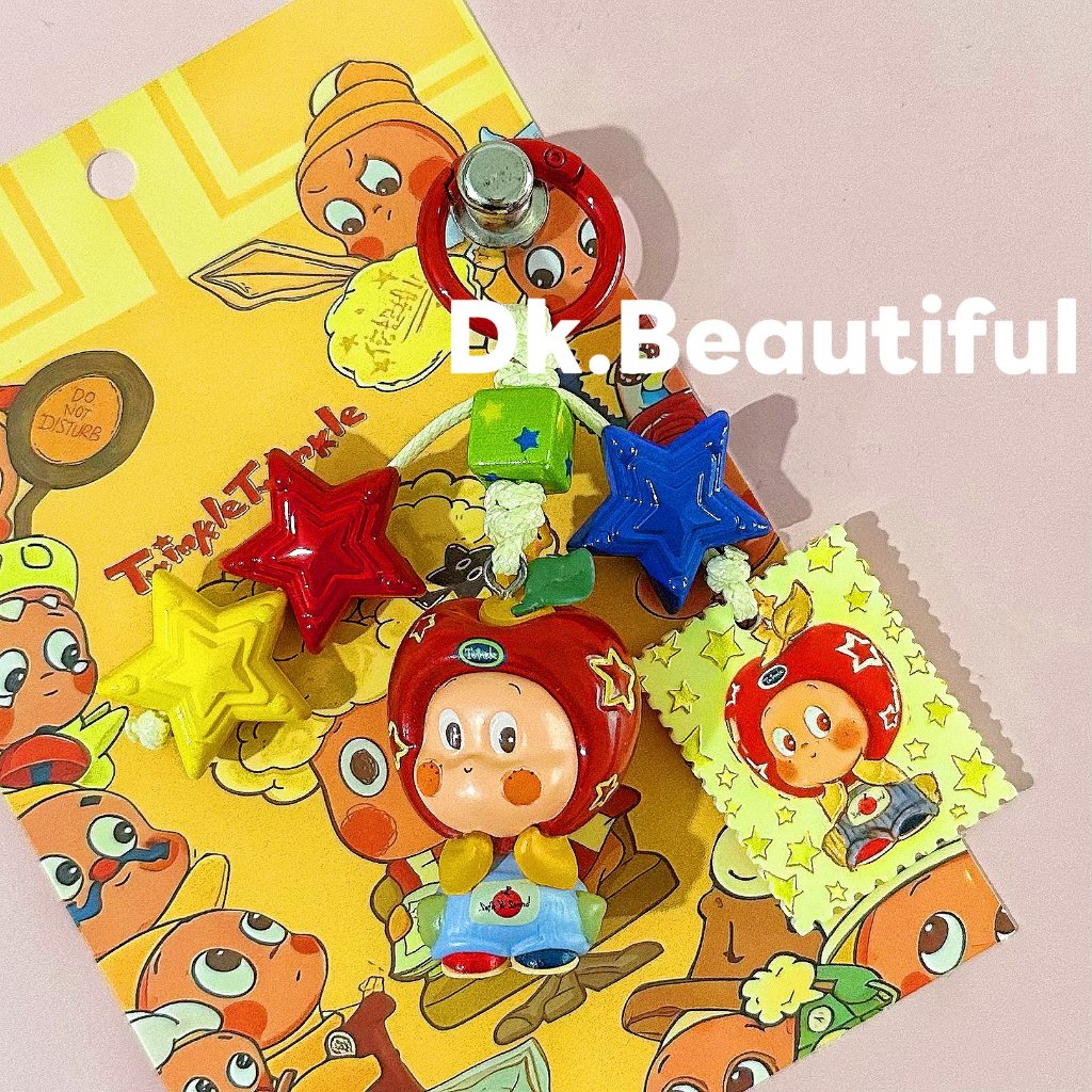 HP GANTUNGAN DK - Twinkle Star Baby Apple/ สายคล้องโทรศัพท์มือถือและที่แขวนกระเป๋า/พวงกุญแจ/ขายส่งสา