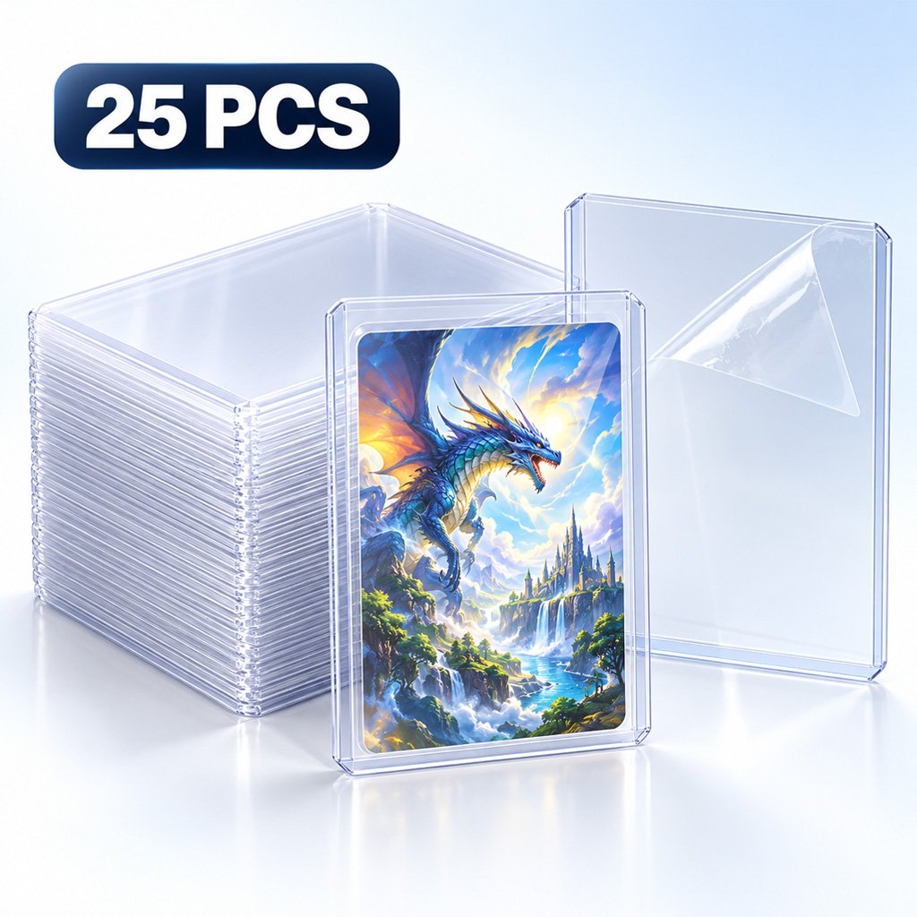 25 ชิ้นโปร่งใสการ์ด Protector Toploader / Pokemon Card Sleeve / Photocard Toploader / Pokemon Card P