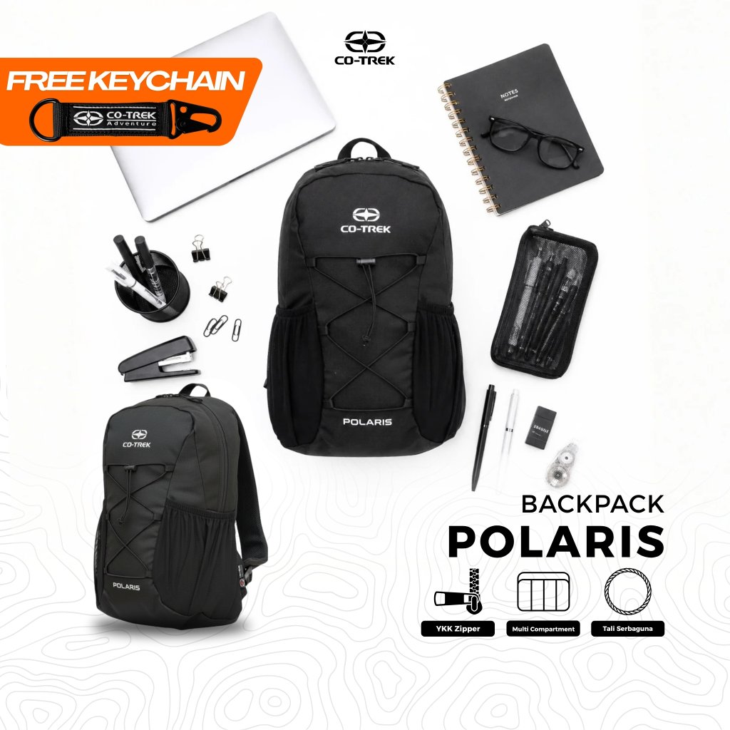 กระเป๋าเป้สะพายหลังแล็ปท็อป Unisex Polaris 15L Cotrek Adventure Backpack
