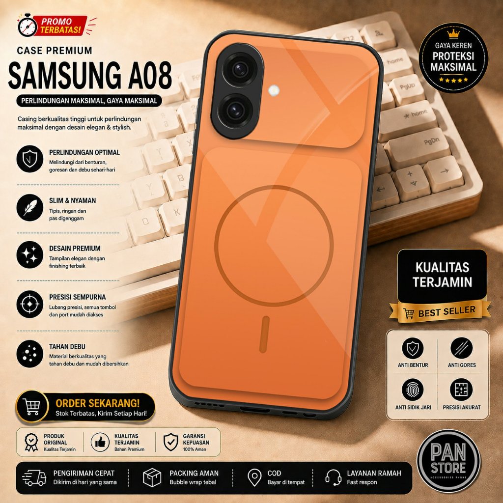 Softcase Glossy Case Samsung A08 ล่าสุด 2026 Case Hp Samsung A08 Case Samsung A07 Casing Samsung A07