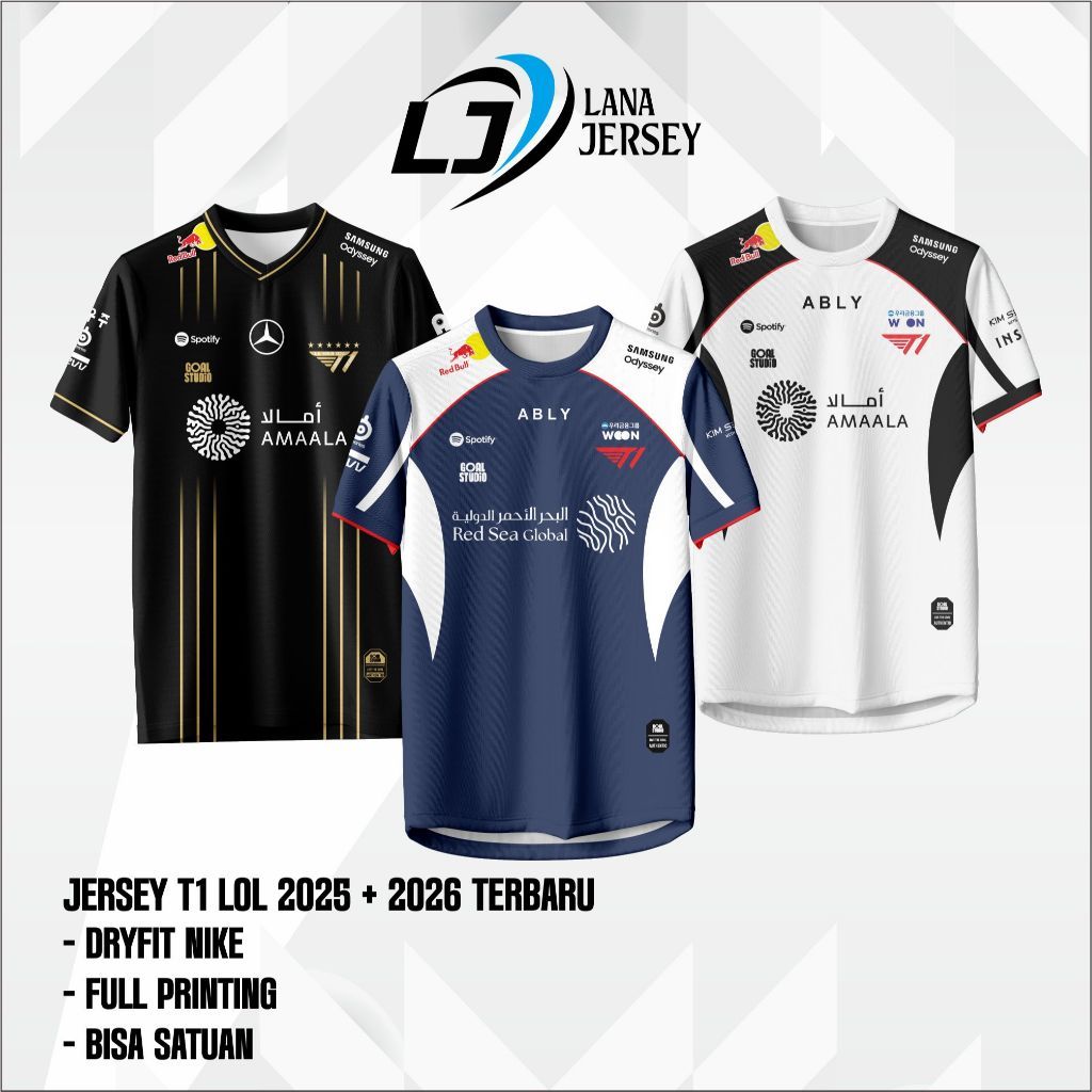 T1 ESPORT PRO PLAYER เกม DOTA 2 WILDRIFT LOL AOV PUBG GAMING JERSEY ฟรี NICKNAME