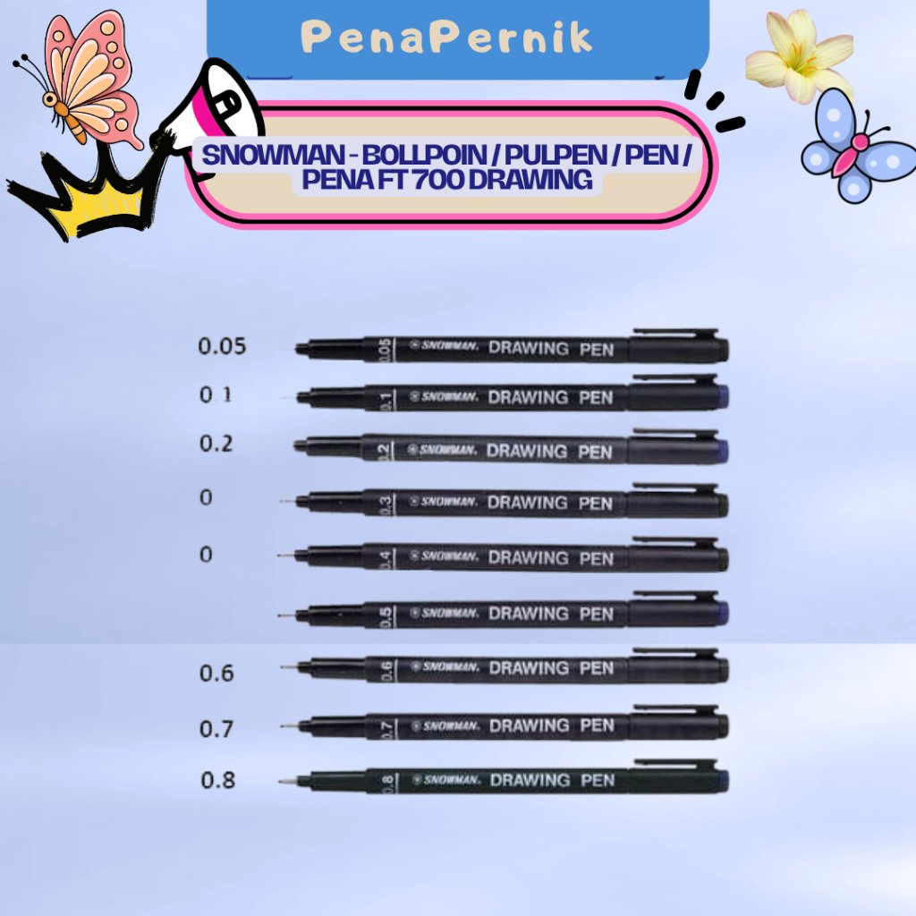 SNOWMAN - BOLLPOIN / PEN / PEN FT 700 DRAWING PEN