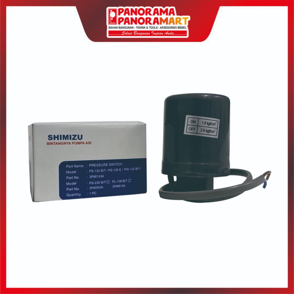 ปั๊มน้ําอัตโนมัติ Shimizu PS 230 BIT ORIGINAL PS-230 BIT PW 225 EA สวิตช์ความดัน/ปั๊มอัตโนมัติ SHIMI