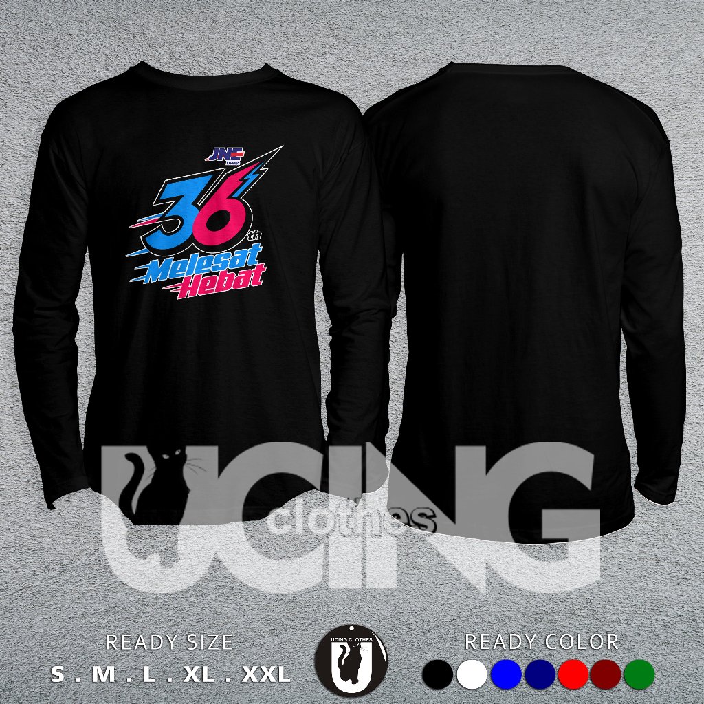 JNE Express 36th Anniversary T-Shirt JNE Meeting Great Logo Long Sleeve Distro Shirt