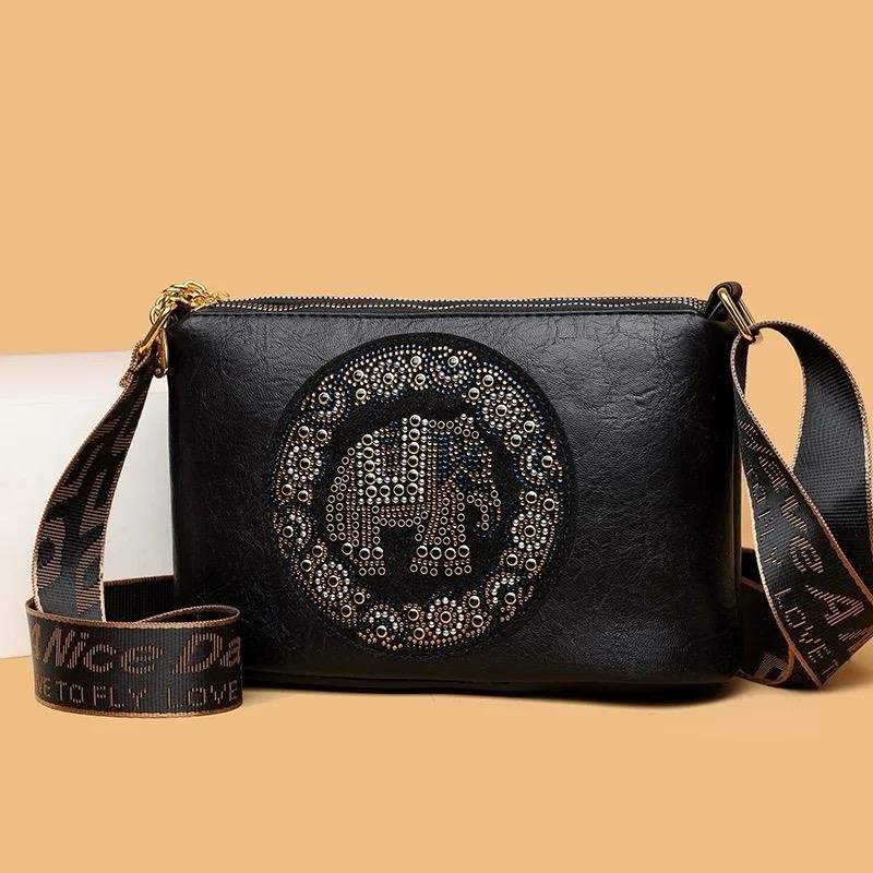 KOSK Simple Modern Elephant Motif Sling Bag - 2020