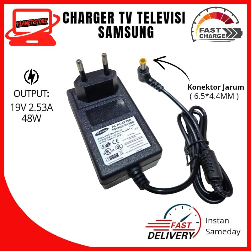 SAMSUNG 19V 2.53A 48W LED TV HD CHARGER ADAPTER UA32J4003 UA32J4005 UA32J4303 UA32N4300 เดิม