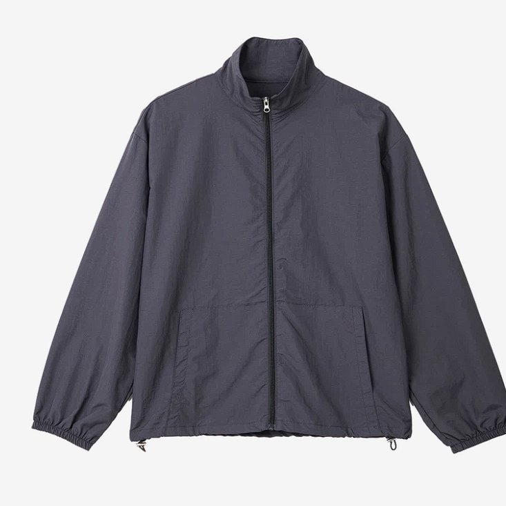[PO KR] DAISO Korea Unisex Nylon Zip Up Windbreaker Jacket Original 3 สี