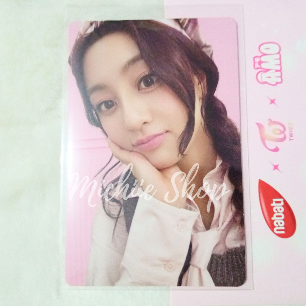 Jihyo Twice x Nabati Strawberry Photocard | ภาพนาบาติ x Twice x Amo OFC