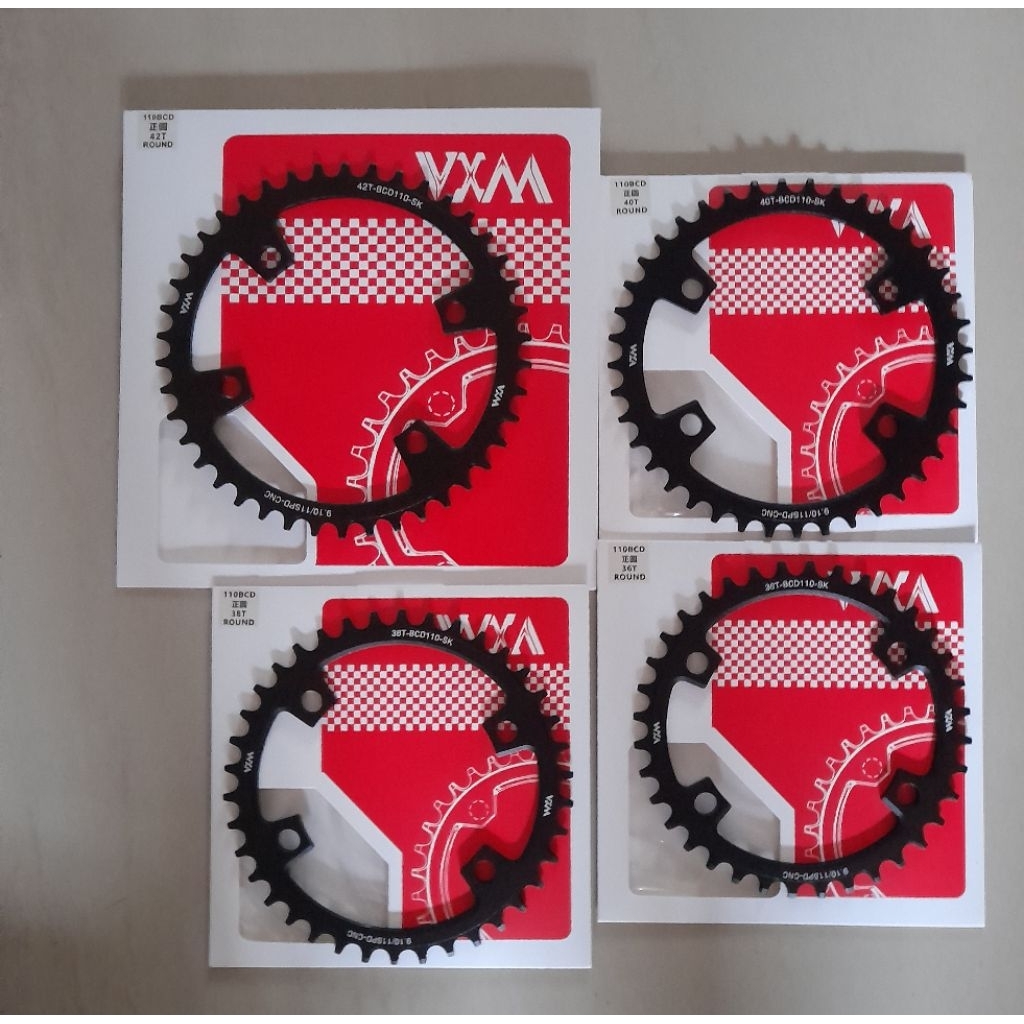 Vxm chainring bcd 110 4 รู ความเร็วเดียวแคบ