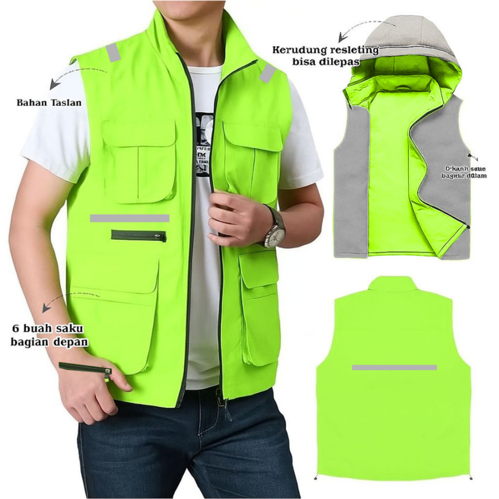 MATA CATS EYE RESCTOR POCKET VEST JACKET / สว่างขึ้นและสว่างขึ้น / DISTRO VEST JACKET / โครงการ / CA