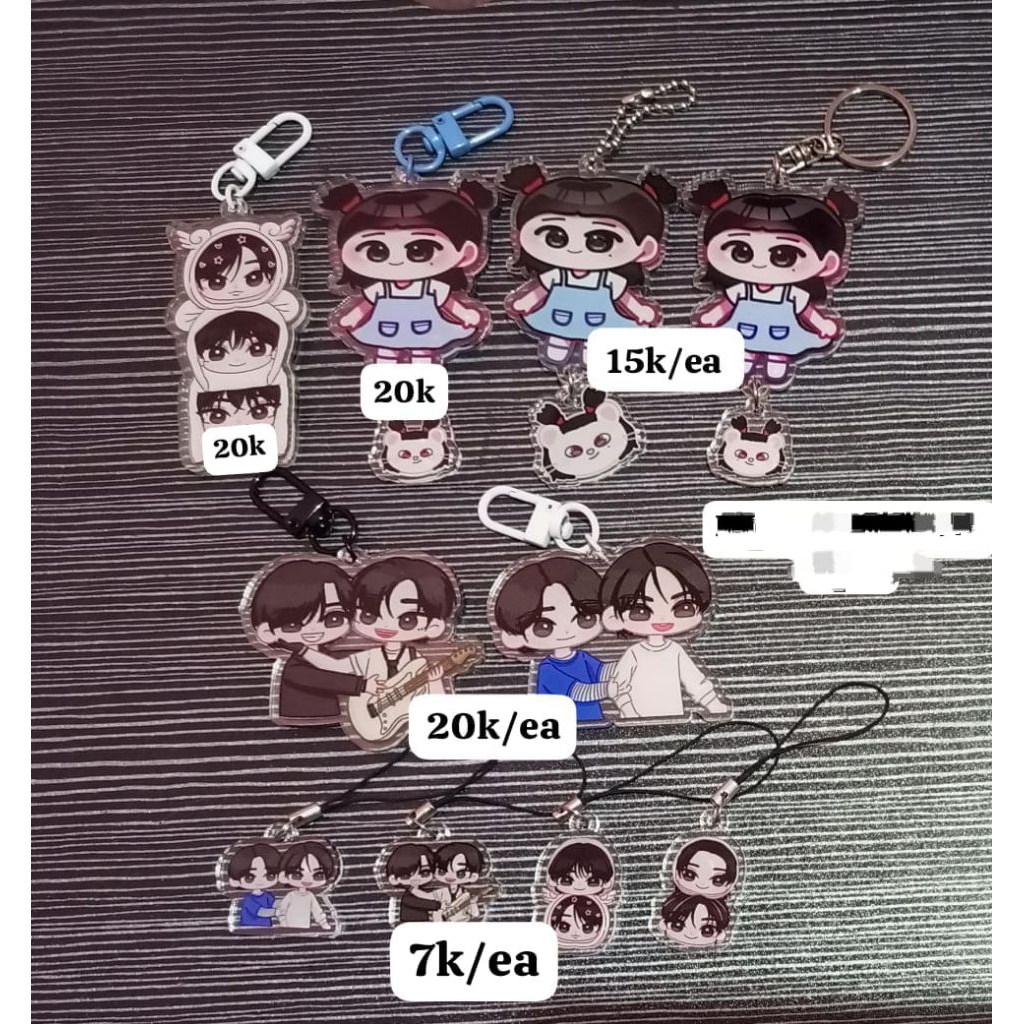 พวงกุญแจและสายรัด fanmade straykids 3racha minsungjin hyunjin