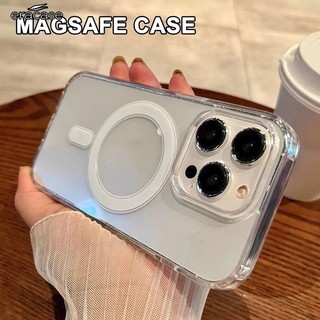 ES194 (+With Box) Clear Magsafe Case - Compatible For Iphone 7 8 7+ 8+ X Xs Xr 11 12 13 14 15 16 17 17AIR Pro Plus Promax Fullcover Anticrack On Every Side - Hardcase/Casing Hp Magnetic Magsafe Hybrid Pelindung Handphone