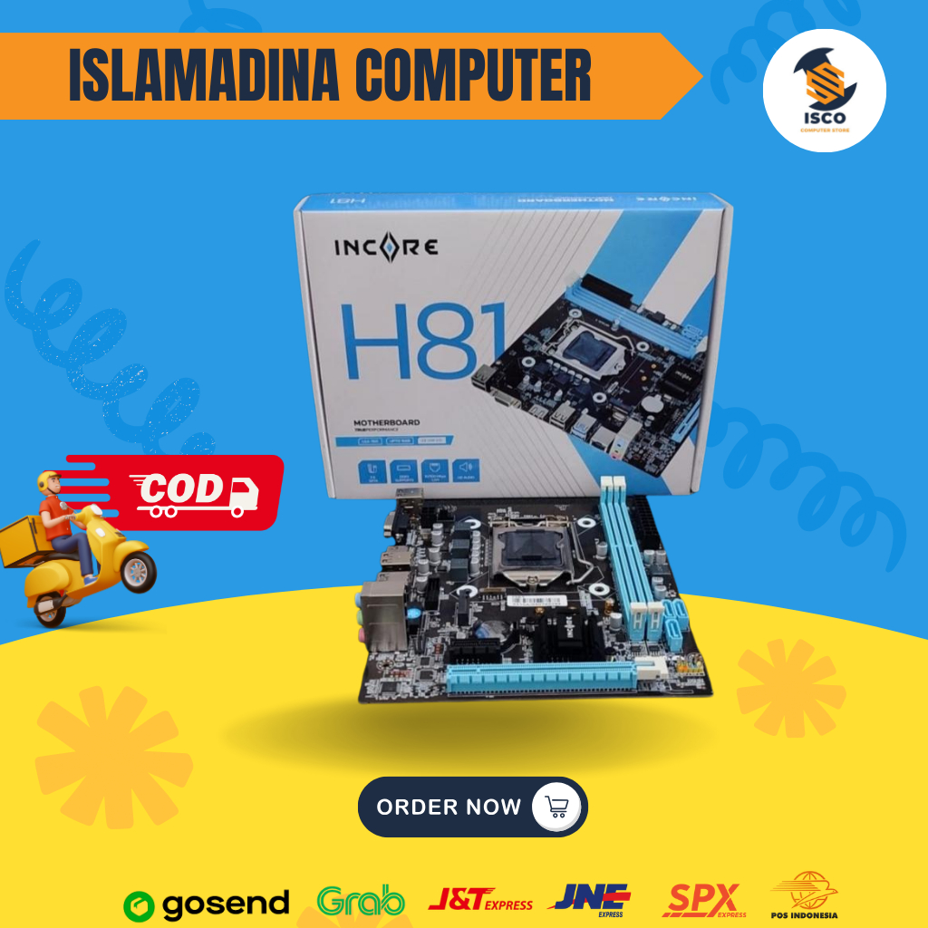 เมนบอร์ด H81 LGA 1150 INCORE MOTHERBOARD