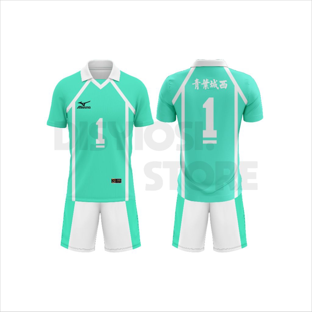HAIKYUU AOBA JOHSAI ANIME VOLLEYBALL JERSEY สามารถปรับแต่งชื่อ/ตัวเลข